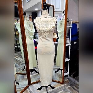 Crystal Knits Beige Dress